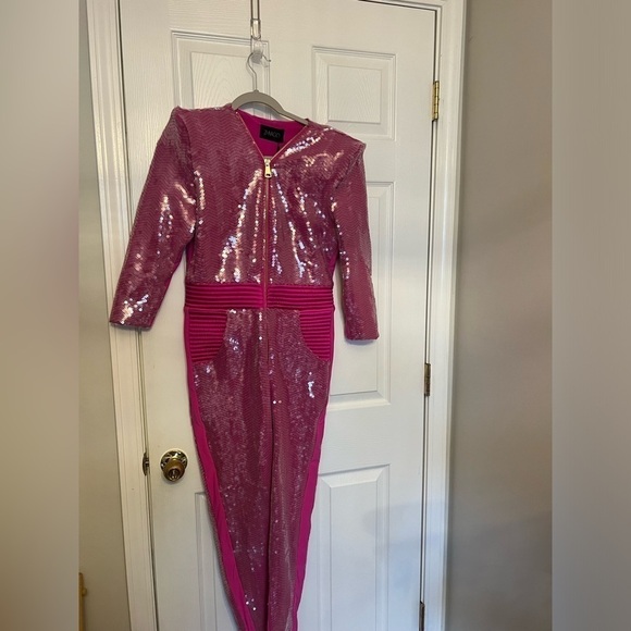 Zhivago Heated Activated The Video Wars Jumpsuit in Pink & Purple - Picture 4 of 9